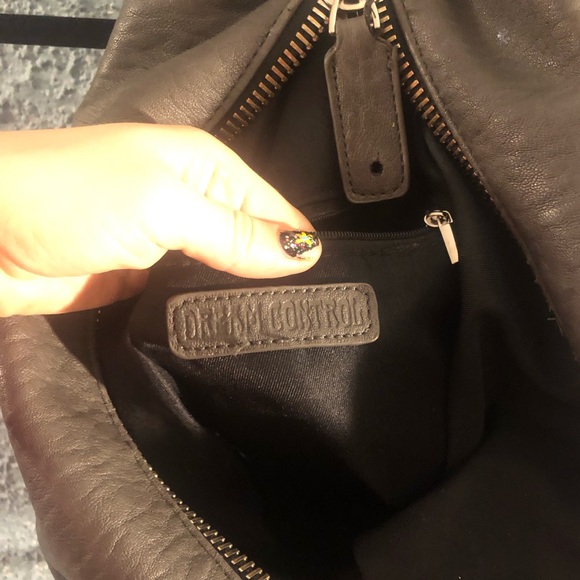 Dream Control Triangular backpack, faux leather, slate grey - Picture 6 of 9